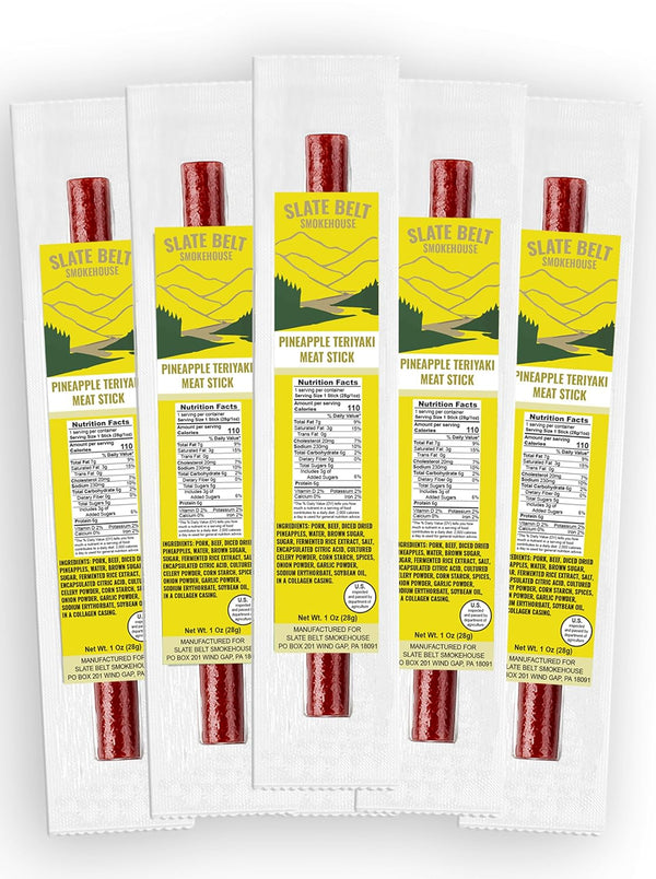 Slate Belt Smokehouse Meat Sticks - Pork and Beef Jerky Sticks Individually