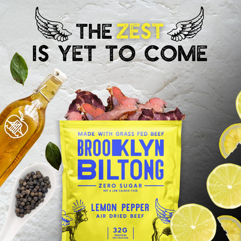 Brooklyn Biltong - Air Dried Grass Fed Beef Snack, South African Beef Jerky, Whole30 Approved, Paleo, Keto, Gluten