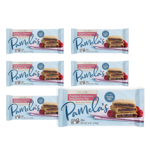 Pamelas Figgies & Jammies, Raspberry & Fig, Gluten-Free, Egg-Free, Non-Dairy, 9 oz.