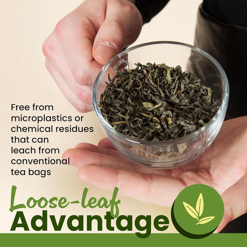 1 lb Wu Mountain Tea Organic Oolong Tea Loose Leaf Premium Whole Black Chinese Tea Leaves Smooth Aroma, Low