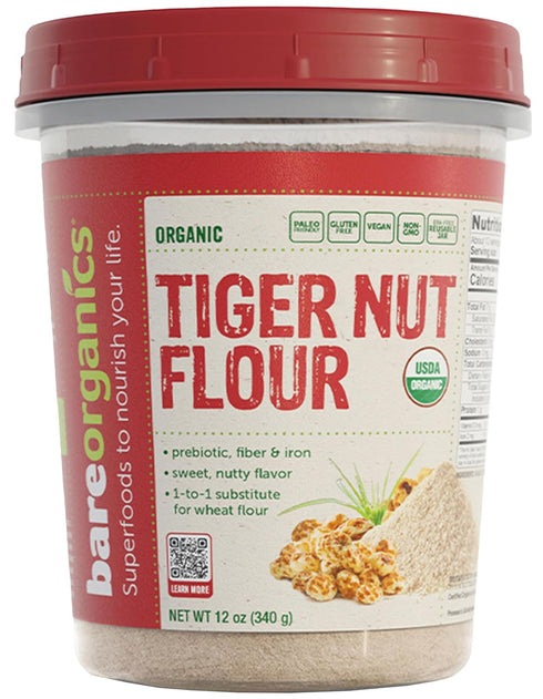 BareOrganics Tiger Nut Flour Organic Paleo Baking Flour Alternative | Gluten Free,