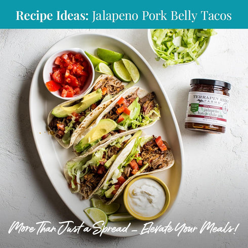 10.5 oz Terrapin Ridge Farms Jalapeno Hatch Chile Jam Gourmet Sweet & Spicy Spread, Vegan & Gluten-Free Jar