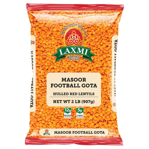Laxmi Masoor Football Dal - Traditional Red Lentils - 2 Lbs