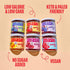 Pack| (6 Smash Foods Jam Try Them All Variety Low-Calorie, No Sugar Added Keto Jam with Upcycled Fruit & Chia Seeds |