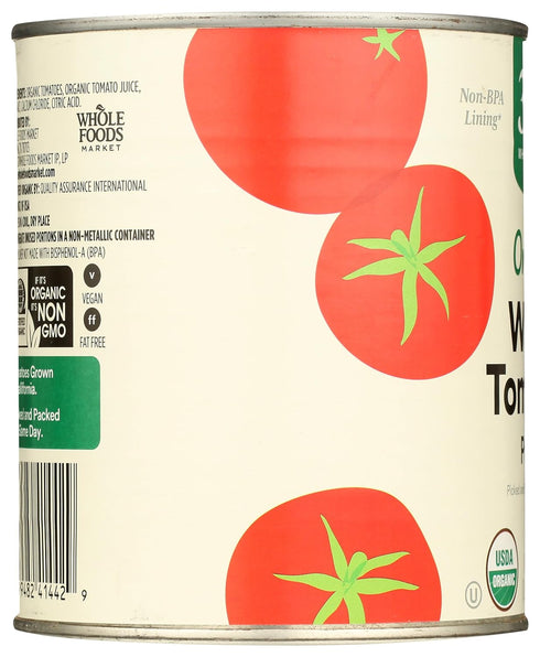 365 28 (Pack 3) by Whole Foods Market, Tomatoes Whole Peeled Organic, Ounce