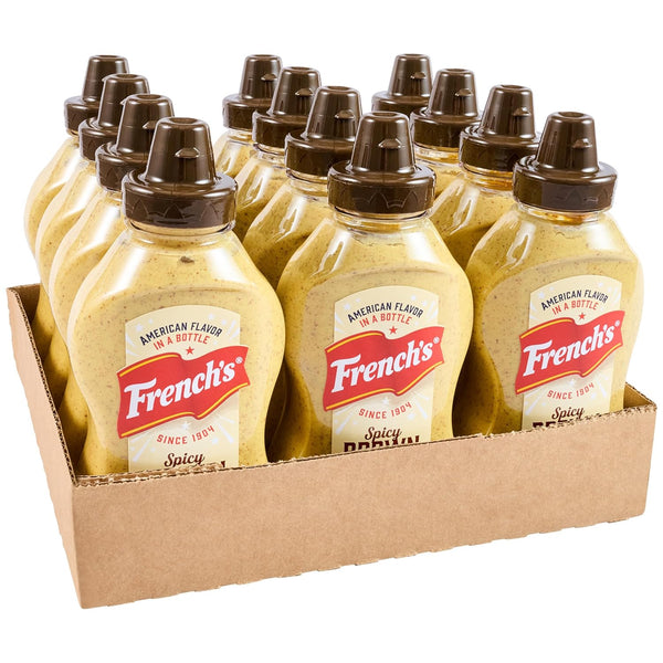 French's Spicy Brown Mustard, 12 oz (Pack of 12)