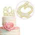 Premium Gold Metal 80 Cake Topper - 80 and Fabulous - 80th Birthday Party Decoration, Sparkly Rhinestone