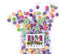 DM Sweets 2 lbs Assorted Fruit Buttons - of Bulk Individually Wrapped Cherry Orange Lemon Sour Apple Grape Hard Candy