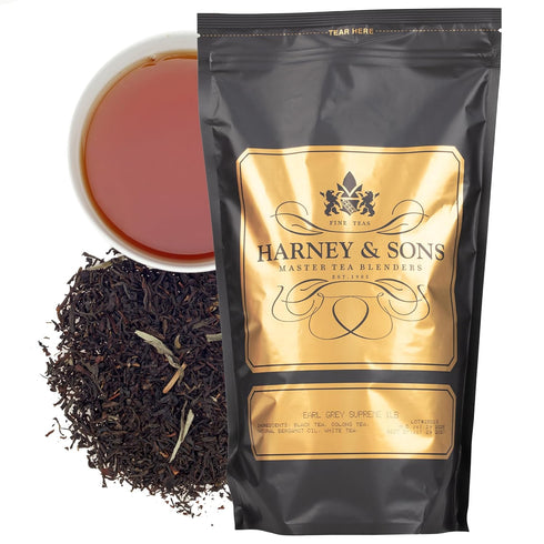 Harney & Sons Earl Grey Supreme Tea, Loose leaf 16 ounce (pack