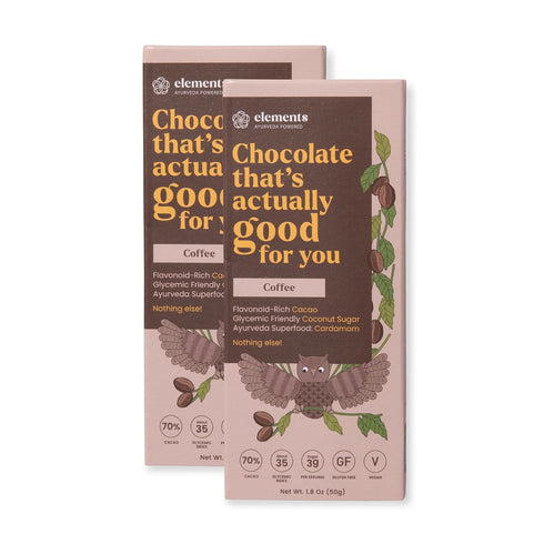 Elements Truffles Filter Coffee Flavoured Dark Chocolate Bar| Ayurvedic, Vegan & Gluten