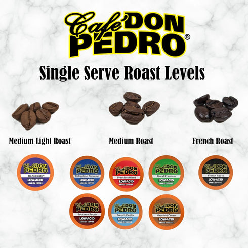 100% 72 count Cafe Don Pedro Hazelnut Cream Low Acid Coffee Pods - Compatible with Keurig K-cup Coffee Maker, Arabica