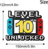 Level 10th Unlocked Cake Topper - Level 10th game Sign Theme Party Decorations 10th Birthday Level Up Cake Decorations for Video Game Themed Kids Boy Girl Party Supplies