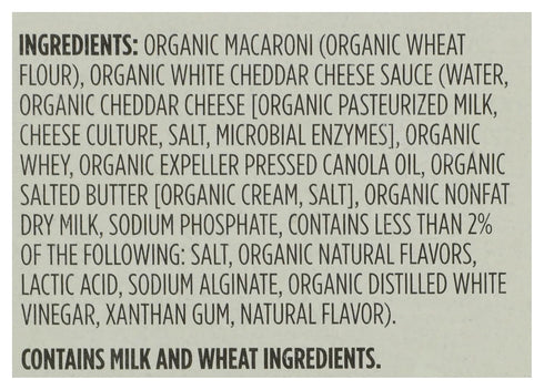 365 12 by Whole Foods Market, Organic White Cheddar Shells and Cheese Deluxe, Ounce