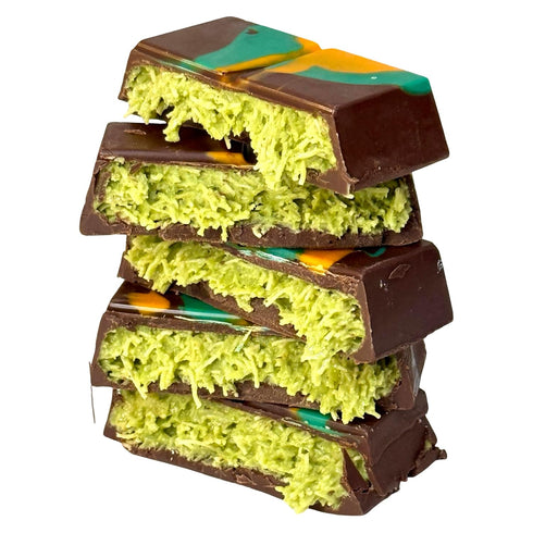 Dubai Chocolate Bar. Velvet Pistachio Cream & Crispy Kataifi in Belgian Dark