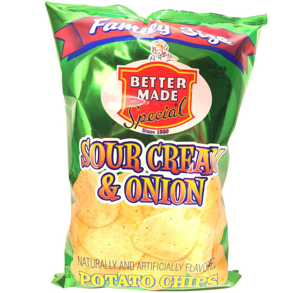 Better Made Family Size sour cream & onion flavored potato chips 8.5-ounce