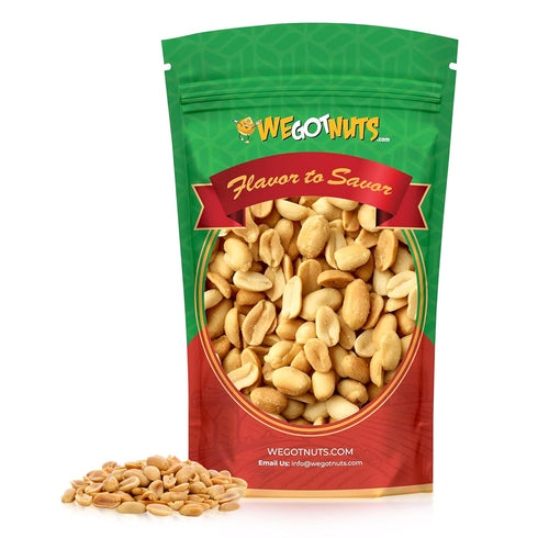 Roasted Unsalted Peanuts 5 Pounds (80oz) By We Got Nuts Premium Quality