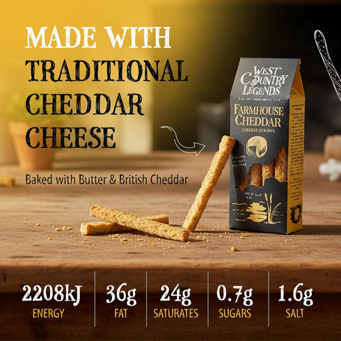 West Country Legends 100g Pack 2 Cheese Straws Traditional Cheddar Cheese Straws Cheddar Southern Style Snack Oven