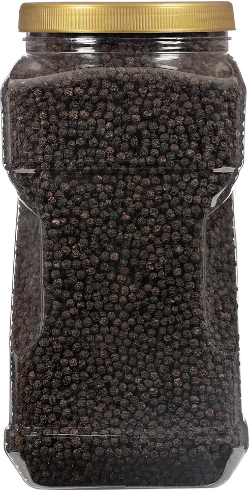 MG-1 80oz (5lbs) 2.27kg Rani Black Pepper Whole (Peppercorns), Premium Grade Bulk PET Jar ~ All Natural | Gluten