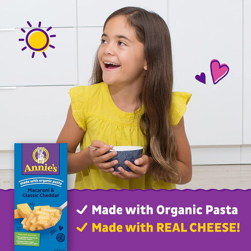 Annie's Classic Macaroni & Cheese, Mild Cheddar, Natural, 6 oz Box
