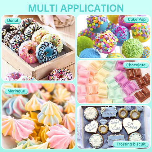 80 2.7 Fl.Oz (20ml set Oil Based Food Coloring for Chocolate, Candy Melts, Donuts, Strawberries, Frosting, Cake