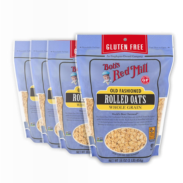 Bob's Red Mill Gluten Free Old Fashioned Rolled Oats, 16oz (Pack of