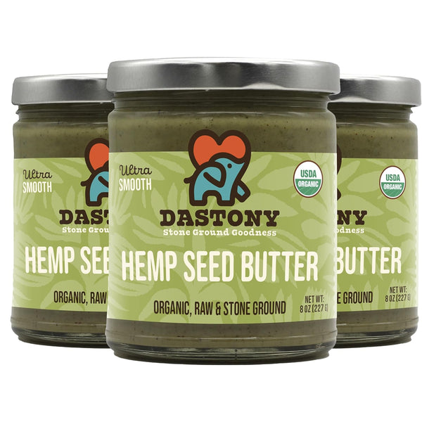 Dastony Organic Raw Hemp Seed Butter, 8 oz | Only One Ingredient