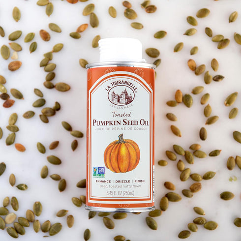 8.45 oz (Pack 2) La Tourangelle, Toasted Pumpkin Seed Oil, Great for Cooking, Salad Dressings, Pastas, and Spreads