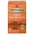 Twinings Ceylon Pure Black Tea - Refreshing Caffeinated Tea Bags, 20 Count, Individually Wrapped