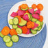 Aandiso 7.76 OZ 220g Three-Colour Radish Crispy Dried Mixed Radish Chips Carrot Green Radish Red Radish Holiday Gifts