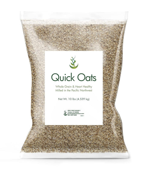 Pure Original Ingredients Quick Oats Breakfast Cereal, Whole Grain, Milled In The