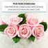 2 Inch, 8 Count Global Sugar Art Peace Rose Sugar Cake Flowers Pink by Chef Alan Tetreault