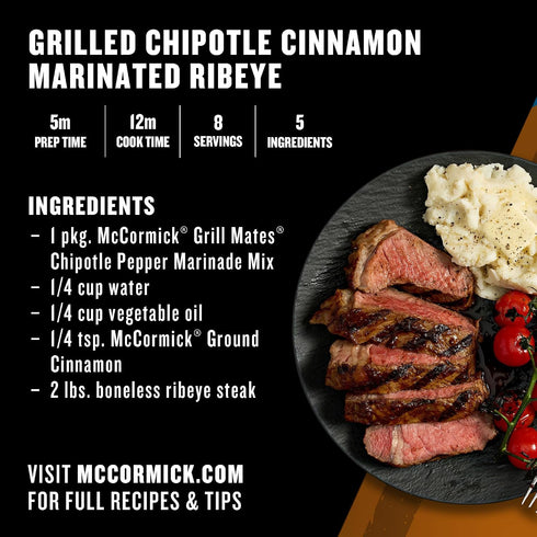 1.13 oz McCormick Grill Mates Chipotle Pepper Marinade Mix