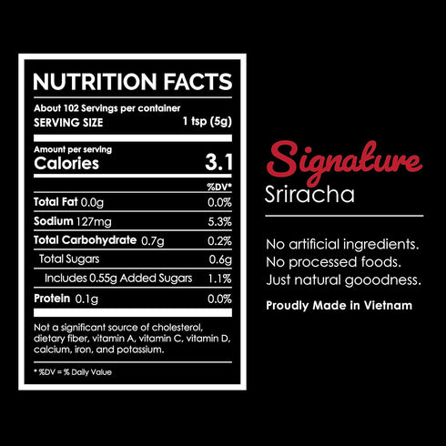 18 Oz Fix Hot Sauce, Sriracha Sauce - Sriracha Chili Sauce, Organic Red Chili Peppers, Spicy & Bold Flavor, Non-GMO