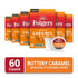 10 Count (Pack 6) Folgers Buttery Caramel Artificially Flavored Coffee, Keurig K-Cup Pods, Box