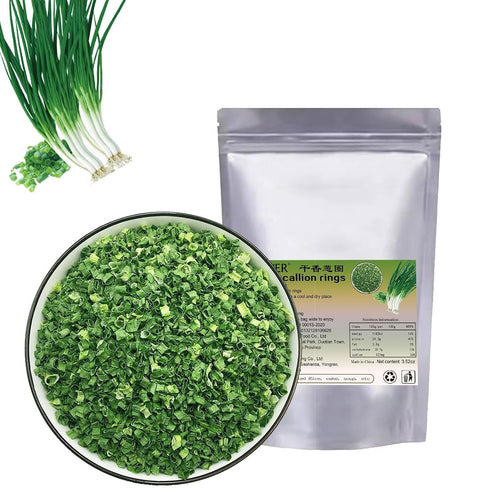 FIFIWER dried scallions 3.53oz/100g,dehydrated onions,Adds a mild flavor and a lot of color