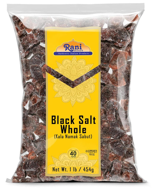 Rani Black Salt Raw Whole (Kala Namak) Mineral 16oz (1lb) 454g ~