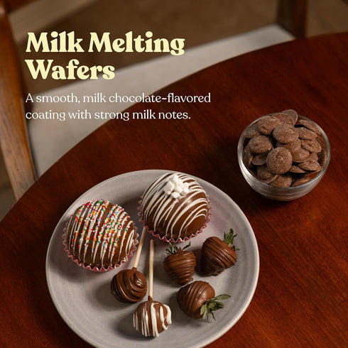 2 Cambie Melting Chocolate Candy Melts - Pounds of Milk Chocolate Melts Used for Dipping, Baking & Toppings - Premium