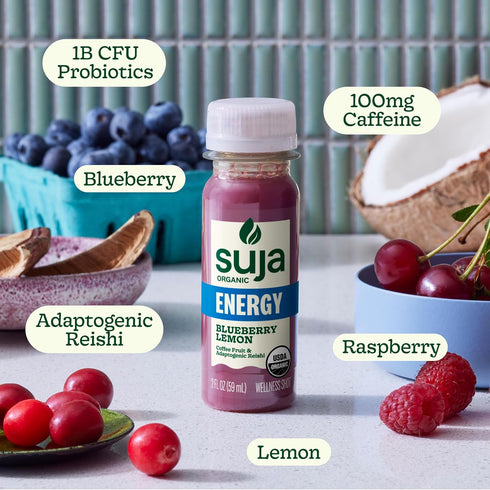 2 (Pack 10) Suja Juice Organic Energy Wellness Shot Ounce