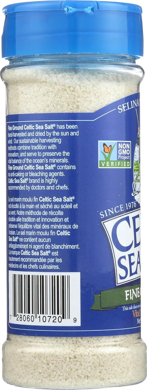 8 oz Celtic Sea Salt, Fine Ground Shaker
