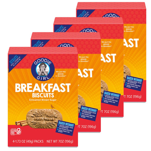 Goodie Girl, Cinnamon Brown Sugar Breakfast Biscuits | Snack Packs | Gluten
