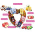 SUNGIVEN Pack 12 7 9.7 oz Freeze Dried Fruit Mixed for Beauty, Variety of Bag, Kinds of Fruit, Health Snack, Rich