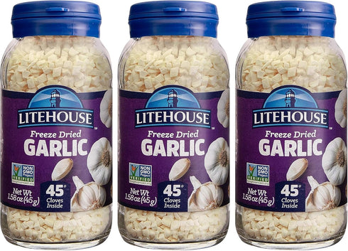 Litehouse Freeze Dried Garlic - Garlic, Substitute for Fresh Garlic & Minced