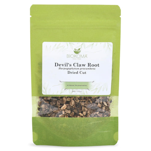 Biokoma Devil's Claw Root Dried Cut 3.55 oz Harpagophytum Procumbens Herb Loose