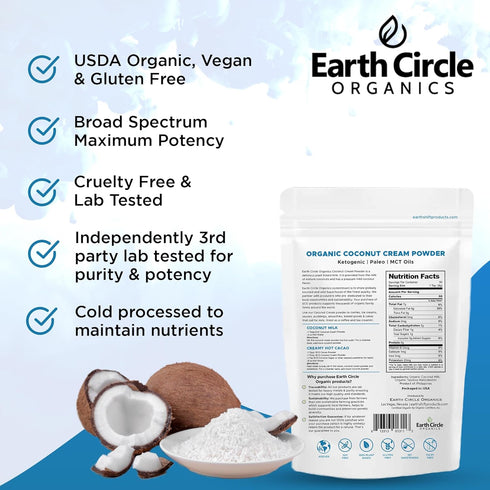 (1 Pack 2) Organic Coconut Milk Powder | Vegan Keto Coconut Creamer, Dairy-Free, Gluten-Free, No Added Sugar, High