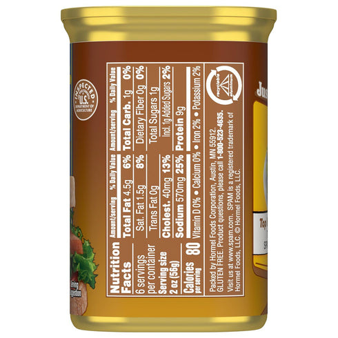 12 oz (12 Pack) SPAM Oven Roasted Turkey, Canned Meat, Can