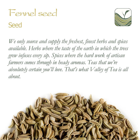Organic Fennel Seed Culinary Grade - Foeniculum Vulgare Seeds for Cooking, Fennel Fenal Seeds