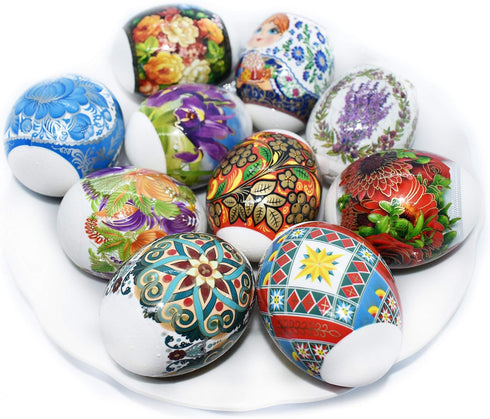 Pack 10 70 Thermo Heat Shrink Sleeves - Easter Egg Decorating Kit - Ukrainian Pysanky Supplies - Decorative Egg Wraps