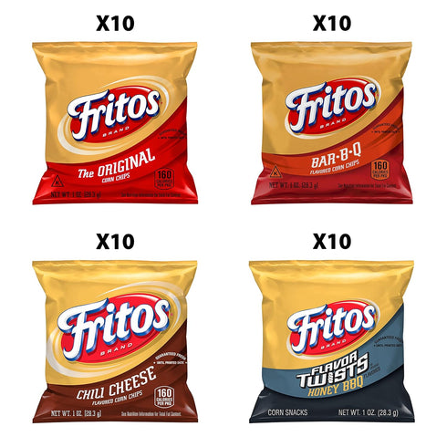 Pack, 1 (Pack 40) Fritos Corn Chips Variety Assortment May Vary, Ounce