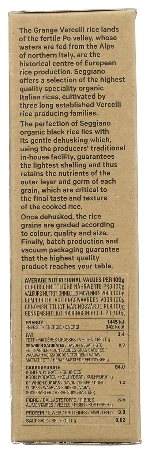 Seggiano 18 , Rice Black Nerone Organic, Ounce