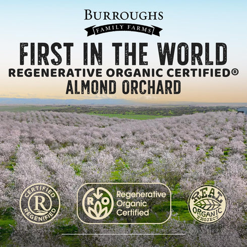 16 Oz 28 Burroughs Family Farms USDA Organic Almond Milk Concentrate, First Regenerative Organic Certified Farm